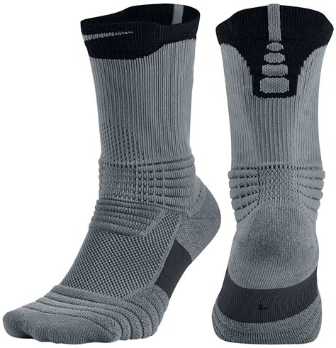 Nike Elite Versatility Crew Basketball Socks Cool Gryblackcool Gry