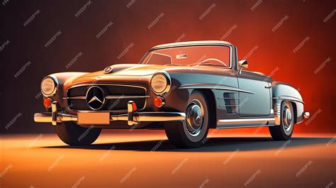 Premium AI Image | Vintage car in a movie scene