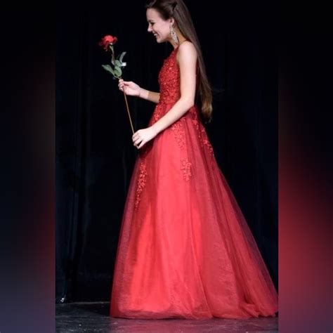 Red Pageant Dress Gem