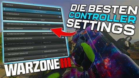 BESTEN SETTINGS für CONTROLLER in WARZONE FOV Aimassist