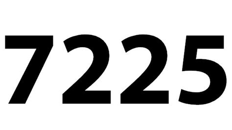 Zahl 7225