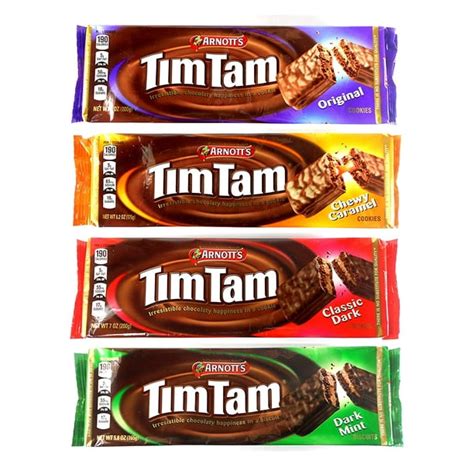 Arnott's Tim Tam Australian Chocolate Cookies Variety Pack of 4 ...