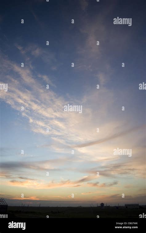 evening sunset sky stock photo alamy