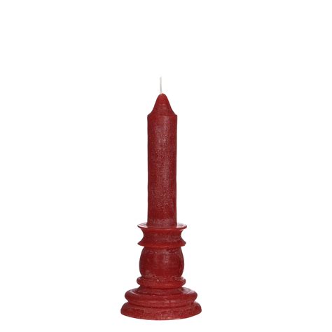 H Cm Red Candle Holder Candle Groothandel Wiljan