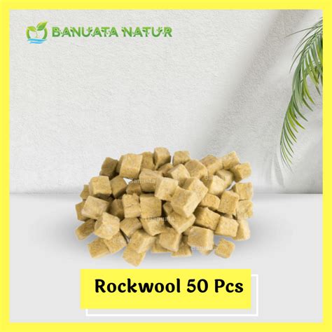 Jual Rockwool Hidroponik Pcs Media Tanam Siap Pakai Berkualitas