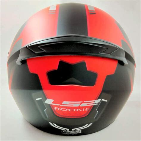 Ls Ff Rookie Iron Face Matt Black Red Full Face Helmet Custom