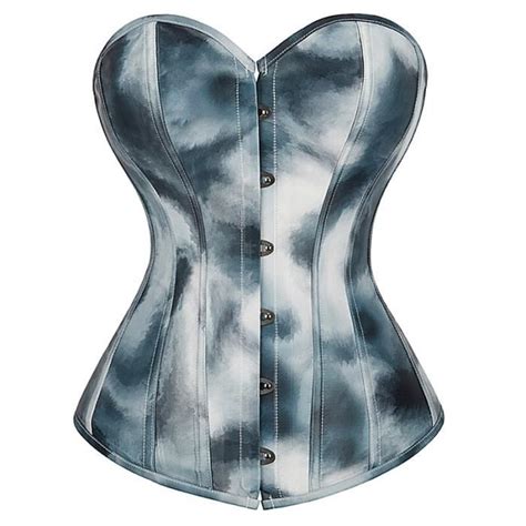 Corset imprimé graffiti pour femme bustier surbuste lingerie gothique haut à lacets désossé