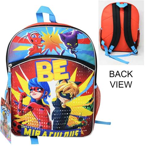 Miraculous Ladybug School Supplies 16 Durable Backpack With