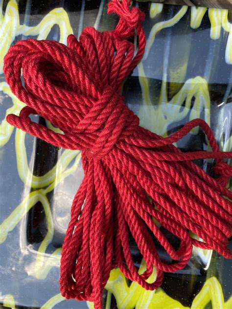 Shibari Hemp Rope Red Isis Essentials And Exotica