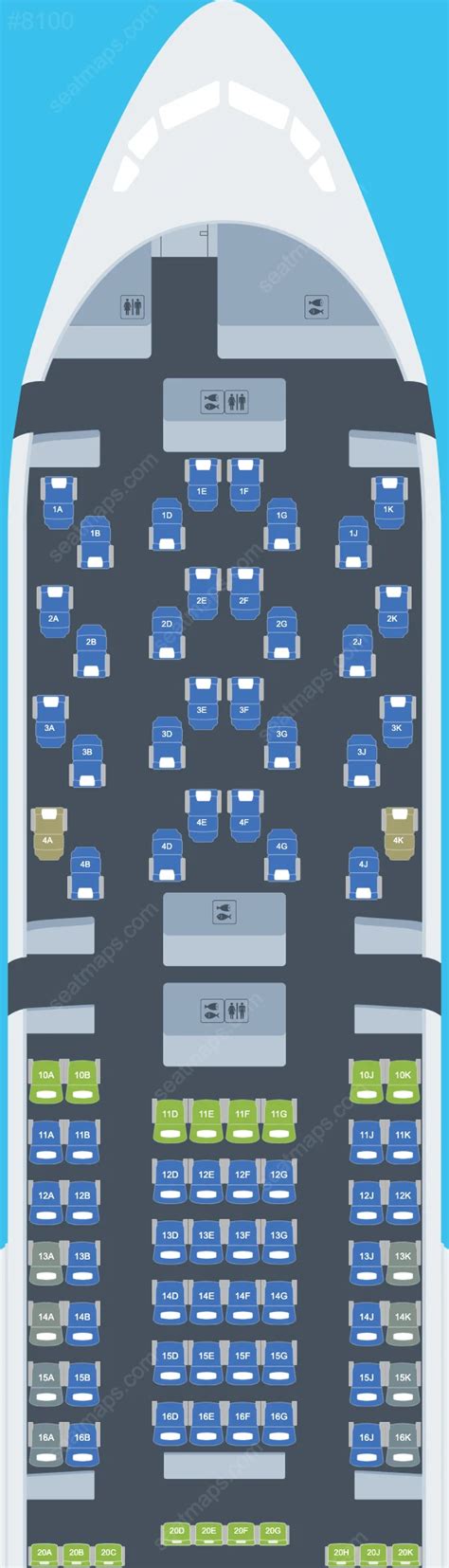 Seat Map Of British Airways Boeing 777 200er Aircraft