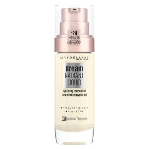 Maybelline Dream Radiant Liquid Foundation 02 Fair Beige — Beautynstyle