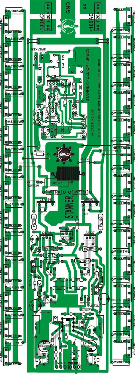 Power Amplifier Diagram And Pcb Layout Pcb Amplifier W Sc