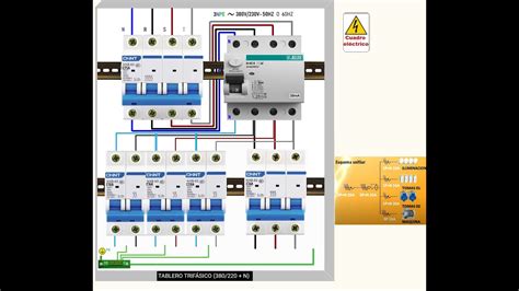 Tablero trifásico 380V 220V N YouTube