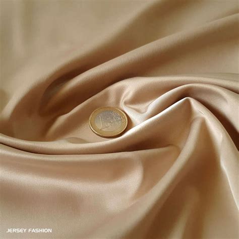 Tissu satin stretch sable Toptex Tissu fabrics Satin élastique