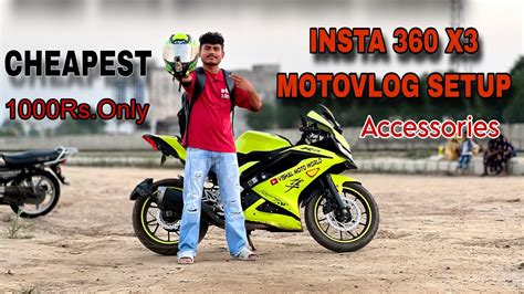 How To Insta X Helmet Mount Motovlog Setup Full Detail Youtube