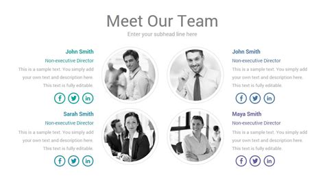 Team Introduction Slides PowerPoint Presentation Template - SlideSalad
