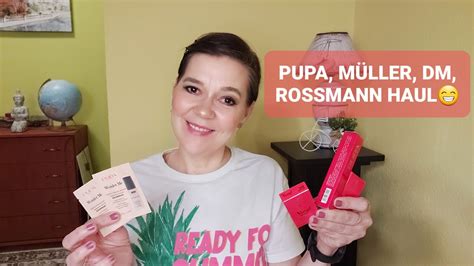 PUPA MÜLLER DM ROSSMANN HAUL smink haulvideo makeup pupa müller