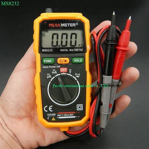 Ammeter Multitester Hyelec Ms Non Contact Mini Digital Multimeter