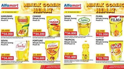 Harga Minyak Masakan Akhir Bulan September Minyak Goreng L Promo