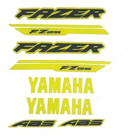 Adesivo Faixa Fz Relevo Amarelo Moto Yamaha Fazer Mercadolivre