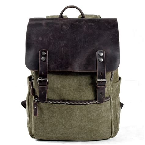 cotton canvas backpack lightweight cloth backpack milan