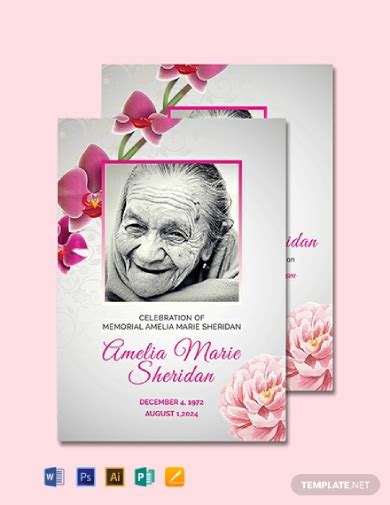 Funeral Memorial Card - 7+ Examples, Illustrator, Photoshop, Word, Publisher, Pages