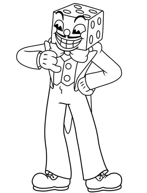 Desenho De Dado Para Colorir - 8