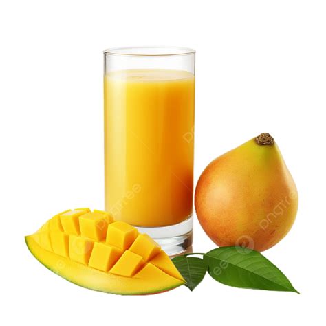 Mango Fruit With A Glass Juice Mango Fruit With A Glass Mango Juice