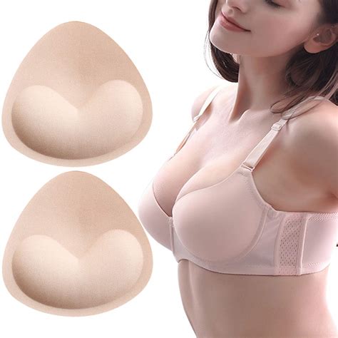 Buy Breathable Lightweight Foam Bra Inserts Push Up Breast Enhancer Pads For Bikini Swimming