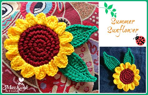 Crochet Summer Sunflower Crochet Sunflower Free Pattern