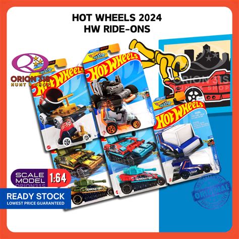 Hot Wheels HW Ride Ons 2024 Rink Racer Grass Chomper Boom Car Tanknator Netflix Original