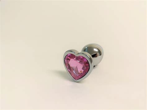 Pink Heart Jewel Butt Plugs Anal Training Plug Set Ddlg Etsy