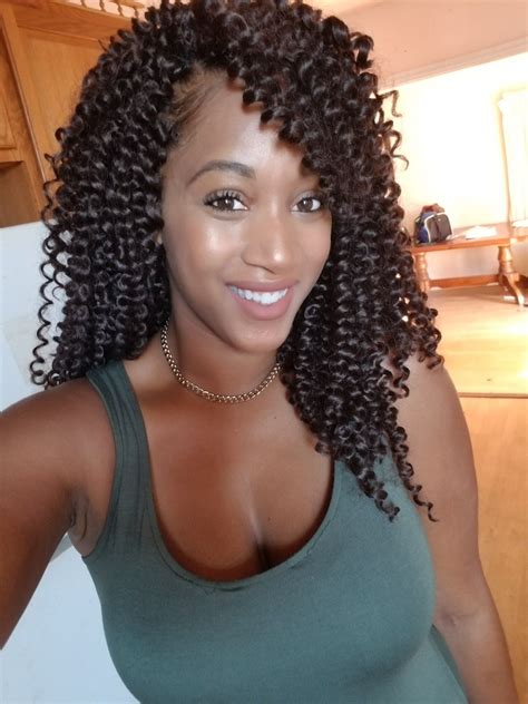 Curly Crochet Hairstyle For Black Women Crochet Hair Styles Long Hair Styles Black Women