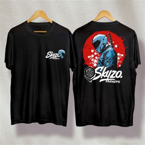 Jual Kaos Distro Terbaru Pakaian Oblong Cewe Cowo Skyzo Babygang Rider