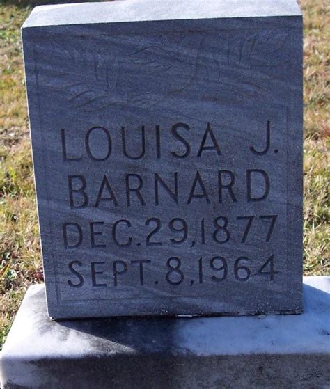 Louisa Jane Paugh Barnard 1877 1964 Find A Grave Memorial