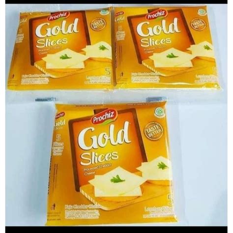jual prochiz slice gold keju lembaran isi  shopee indonesia
