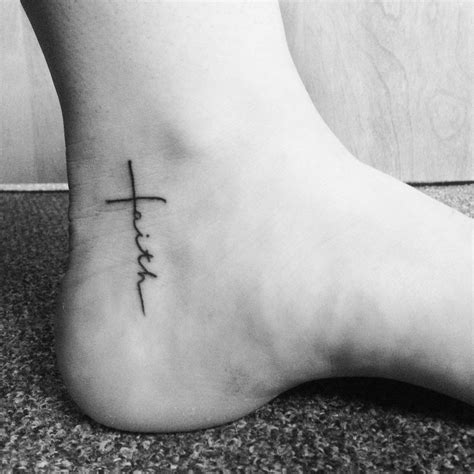 minimalist cross tattoo 5