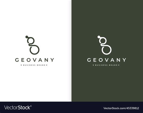 Minimalist letter g logo design template Vector Image