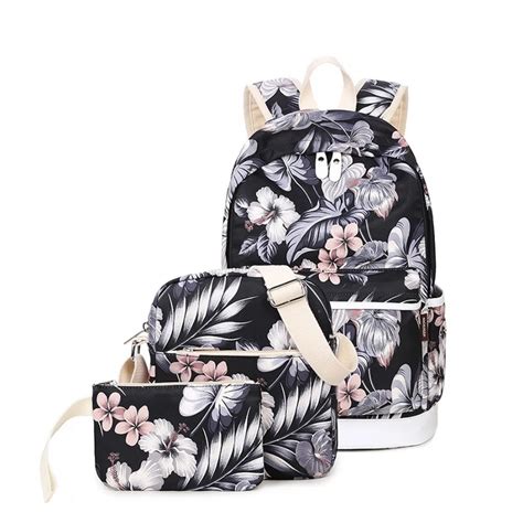 Girls Fashion School Backpack Set Lightweight Teen Girls Cute Backpacks ...