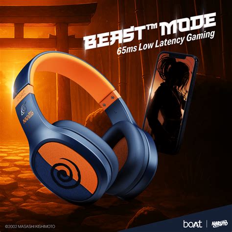Boat Rockerz 460 Naruto Series Wireless Headphones With 30h