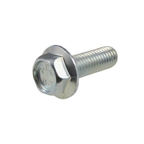 pack   zinc  mm  mm metric hex flange serrated bolt ht