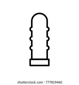 Vibrator Sex Toy Vector Icon Stock Vector Royalty Free Shutterstock