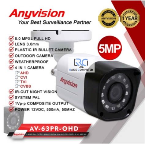 jual kamera cctv mp camera cctv outdoor anyvision shopee indonesia