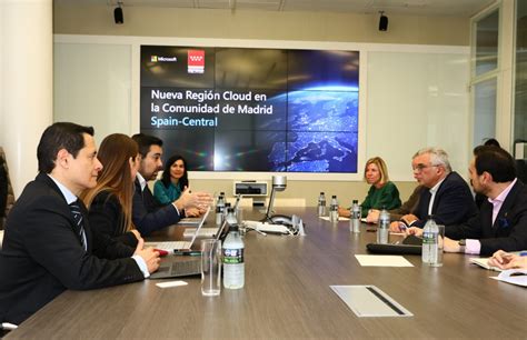 La Comunidad De Madrid Presenta A Microsoft El Proyecto Regional Para