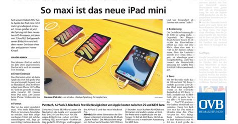 So Maxi Ist Das Neue Ipad Mini Ovb Heimatzeitungen