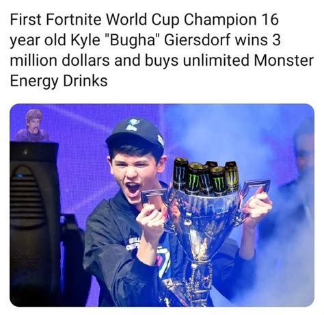 First Fortnite World Cup Champion 16 Year Old Kyle Bugha Giersdorf