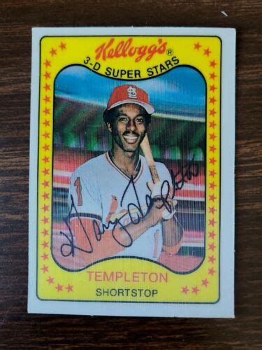 1981 KELLOGGS 3 D SUPER STARS 27 GARRY TEMPLETON ST LOUIS CARDINALS EBay