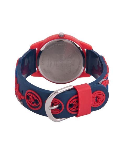 Ewatchfactory Marvel Spider Man Boys Red Plastic Time Teacher Watch