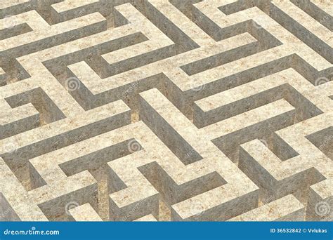stone maze stock illustration illustration  stone