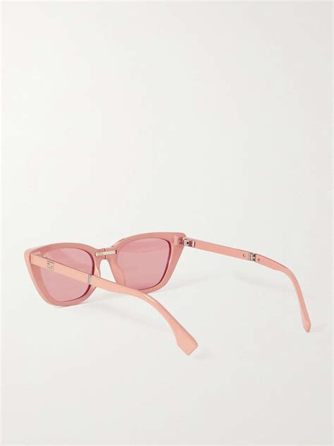 Fendi Eyewear Baguette Cat Eye Acetate Sunglasses Net A Porter